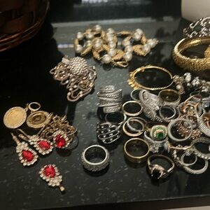 Bundle of costume jewelry